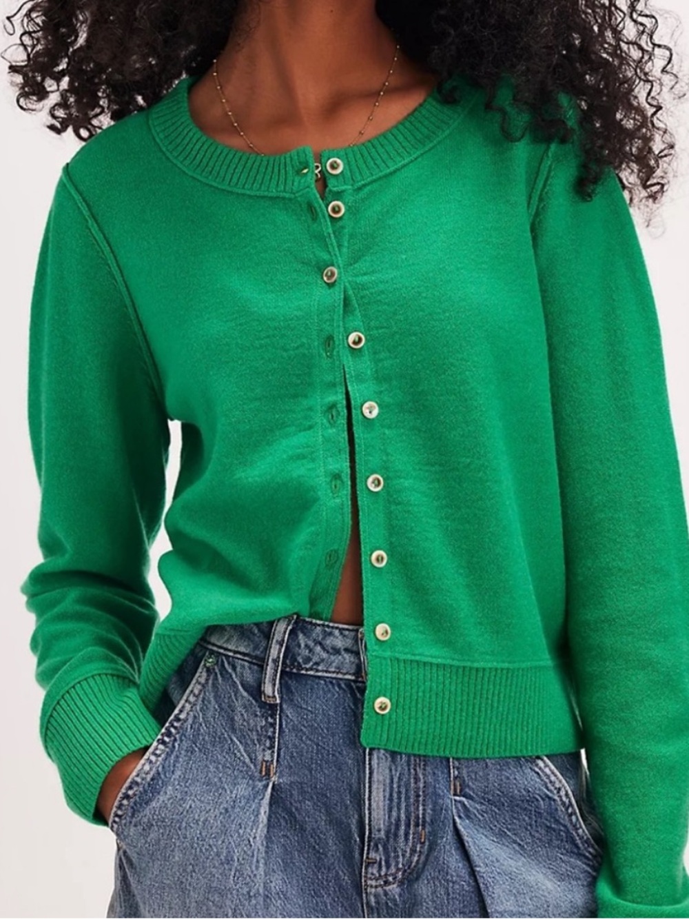 Free People Nocturnal Solid Cashmere Cardi - Picture 2 of 6